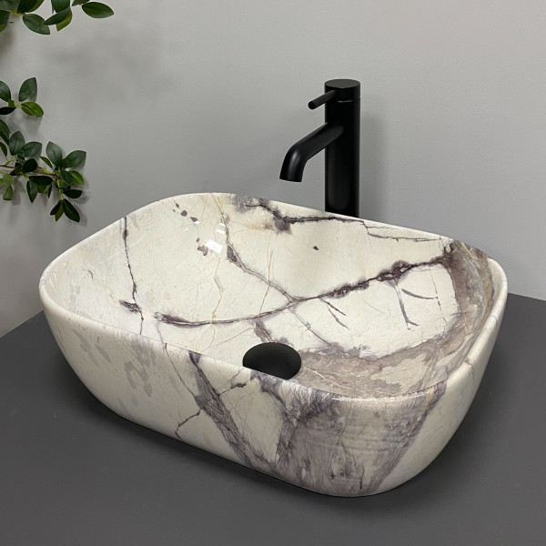Умывальник (раковина) VBI RAVENNA SAND GLOSSY накладной