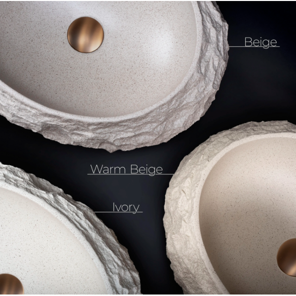 Умывальник (раковина) REA MIKA WARM BEIGE MATT накладной