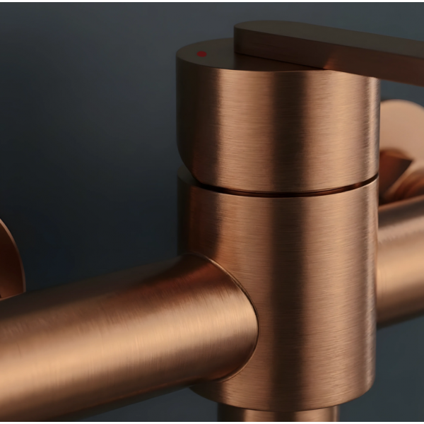 меситель для ванны и душа REA ONTARIO BRUSHED COPPER без излива
