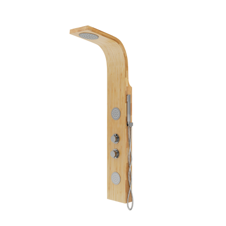 Душова панель CORSAN BALI BAMBOO CHROME із термостатом