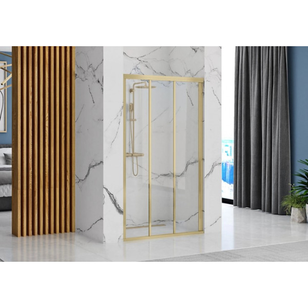 Душевая дверь REA ALEX 90 BRUSHED GOLD