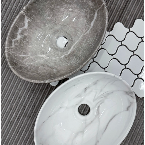 Умивальник (раковина) REA SOFIA MINI CLOUDY накладной