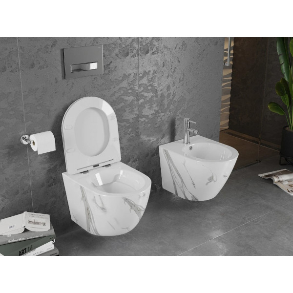 Підвісний унітаз MEXEN LENA SHINY MARBLE