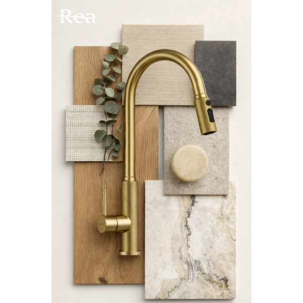 Смеситель для кухни REA MASTER BRUSHED GOLD