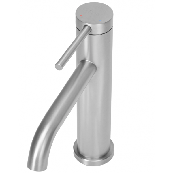 Смеситель для раковины (умывальника) REA CLIF NICKEL BRUSHED никель низкий