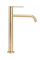 Смеситель для раковины (умывальника) REA LUGANO SLIM BRUSHED GOLD высокий *