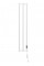 Сушка для рушників MEXEN PINO 140х24 WHITE 200W електрична