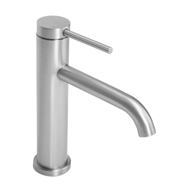 Смеситель для раковины (умывальника) REA CLIF NICKEL BRUSHED никель низкий