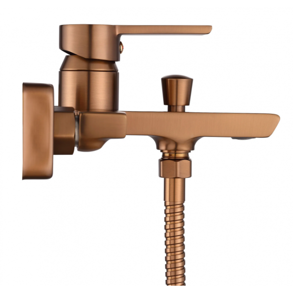 Смеситель для ванны и душа REA ARGUS BRUSHED COPPER с изливом