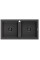 Гранітна кухонна мийка MEXEN MARIO BLACK GRANITE + сифон BLACK
