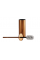 Ёршик для унитаза REA B106 BRUSHED COPPER напольный