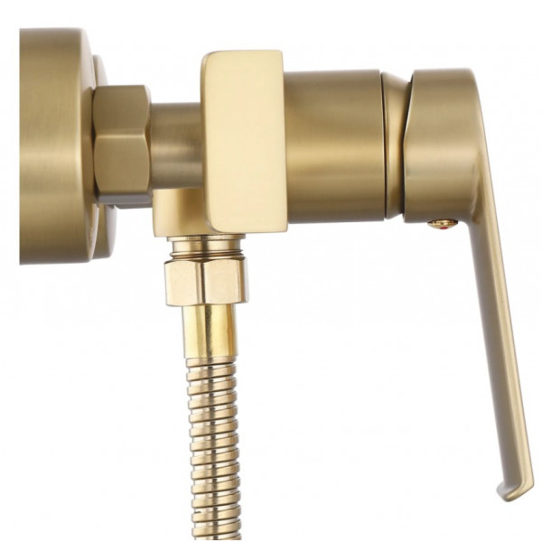 Смеситель для ванны и душа REA HASS BRUSHED GOLD настенный без излива