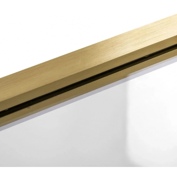 Шторка для ванны REA ELEGANT 80 BRUSHED GOLD постоянная