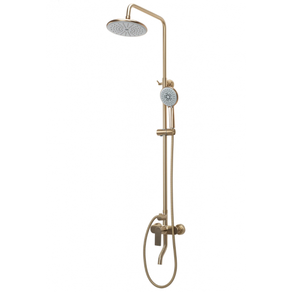 Душевой гарнитур REA VERSO BRUSHED GOLD матовое золото с изливом