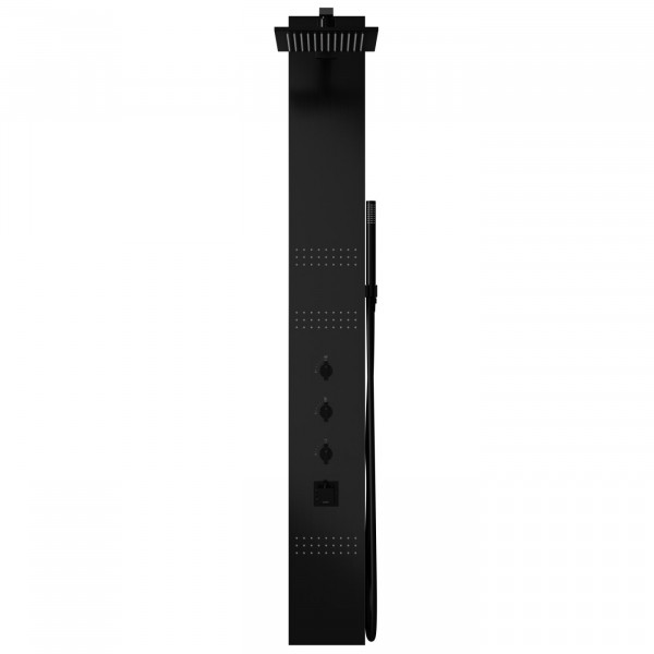 Душова панель CORSAN NEO BLACK LED з термостатом