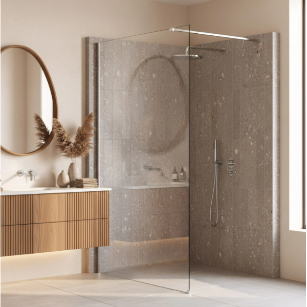 Душевая стенка REA FLEXI 70 TRANSPARENT CHROME