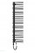 Сушка для рушників MEXEN NEPTUN 160х50 BLACK 900W електричний