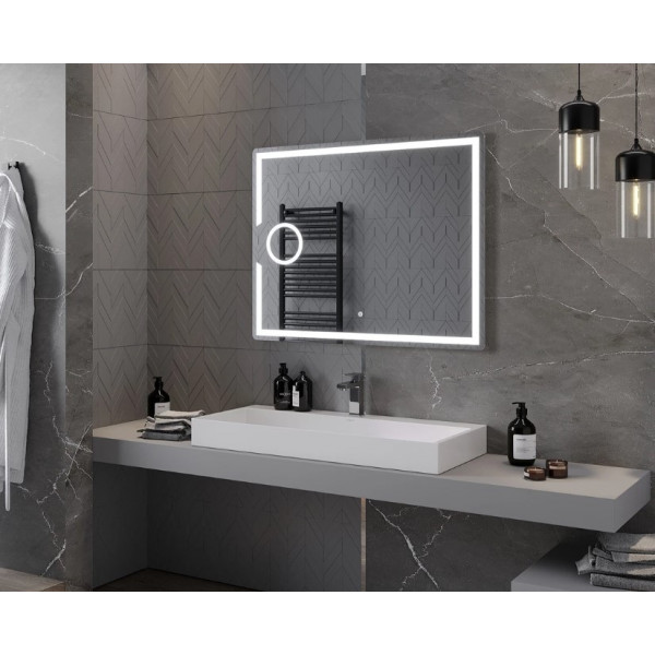 Дзеркало MEXEN ONYX 100x80 LED прямокутне
