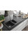 Гранітна кухонна мийка MEXEN ANDRES BLACK GRANITE + сифон CHROME
