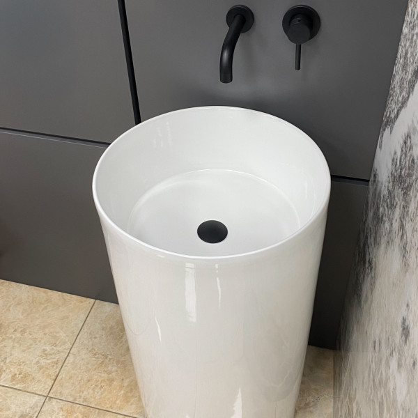 Умывальник (раковина) VBI CIRELLA WHITE напольный