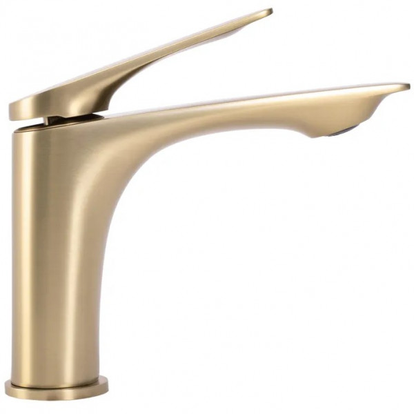 Смеситель для раковины (умывальника) REA AVALON BRUSHED GOLD низкий