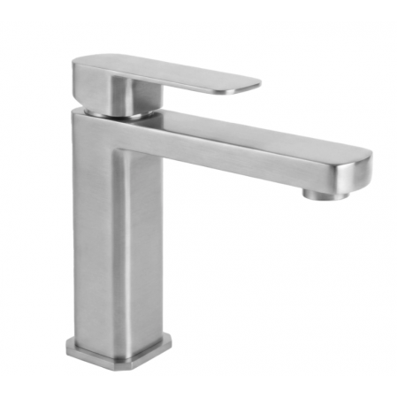 Смеситель для раковины (умывальника) REA ARLO NICKEL BRUSHED низкий