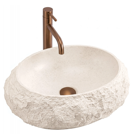 Умывальник (раковина) REA MIKA WARM BEIGE MATT накладной