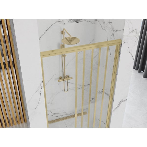 Душевая дверь REA ALEX 90 BRUSHED GOLD