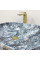 Умывальник (раковина) VBI BERGAMO BLUE TOURMALINE GLOSSY накладной