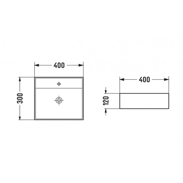 Умивальник (раковина) MEXEN MINI 40 LIGHT GREY MATT накладний підвісний
