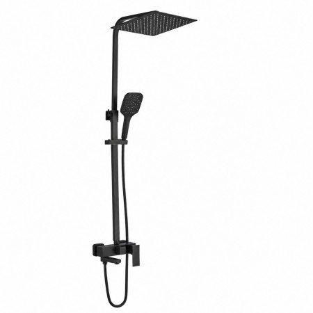 Душевой гарнитур VBI LORENO BLACK с изливом