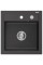 Гранітна кухонна мийка MEXEN VITO BLACK GRANITE + сифон CHROME