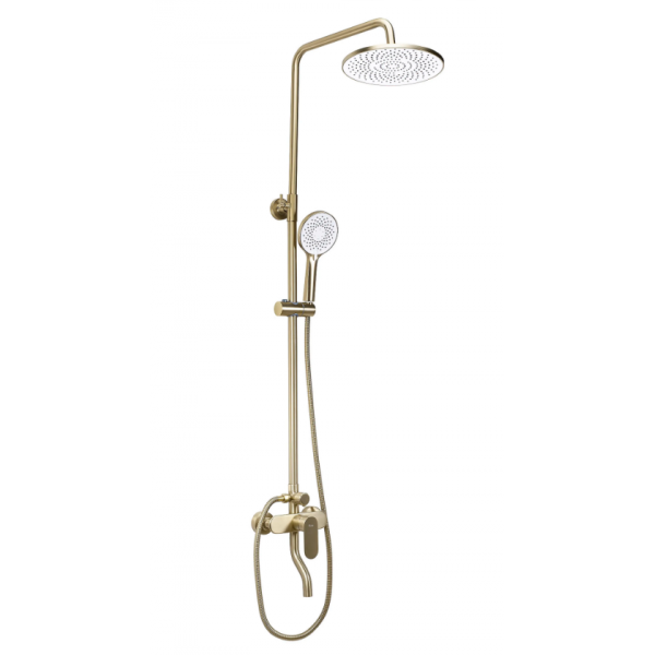 Душевой гарнитур REA DROP BRUSHED GOLD с изливом