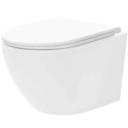 Подвесной унитаз REA CARLO FLAT MINI TORNADO WHITE