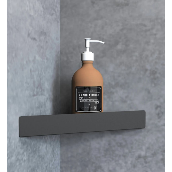 Угловая полка для ванны REA SF07 28 BLACK MATT