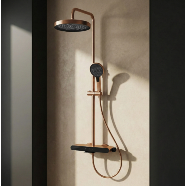 Душевой гарнитур REA FAREL BRUSHED COPPER