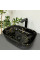 Умывальник (раковина) VBI RAVENNA MARBLE BLACK GLOSSY накладной