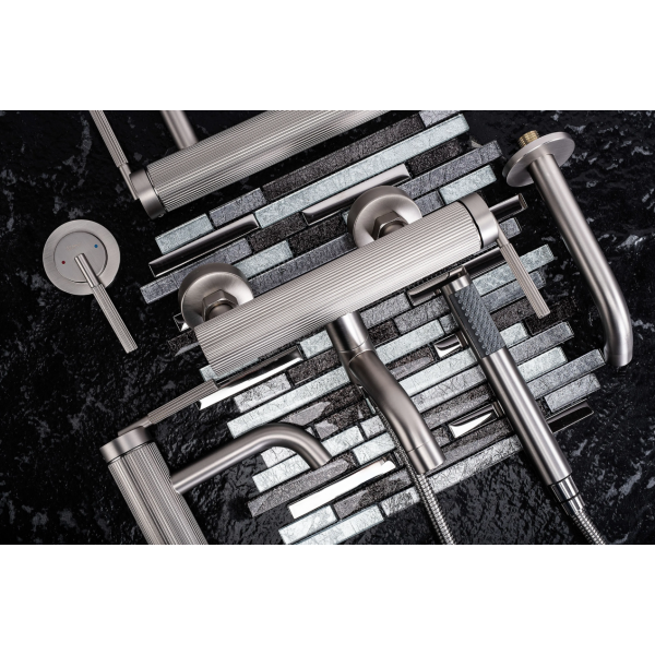 Смеситель для раковины REA ARGON NIKIEL BRUSHED + BOX скрытого монтажа