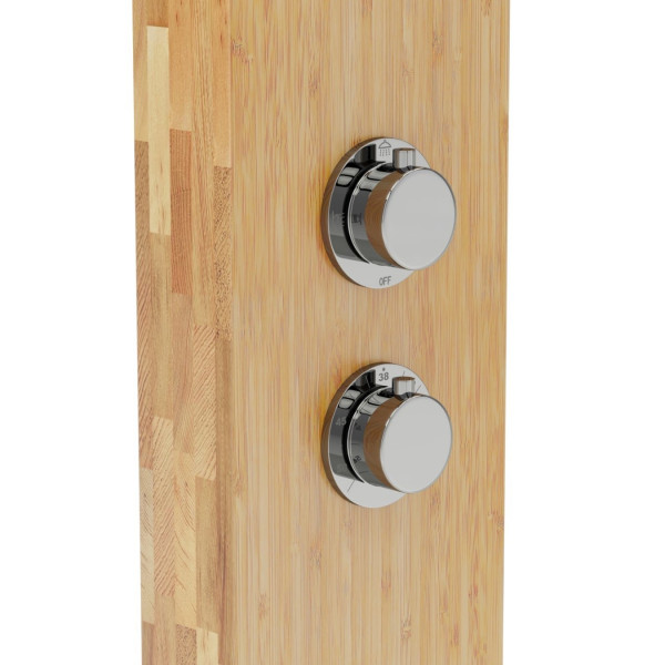 Душова панель CORSAN BALTI 2.0 BAMBOO CHROME з термостатом