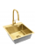Стальная кухонная мойка REA LEO 40 BRUSHED GOLD