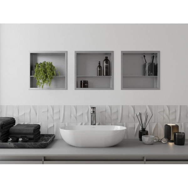 Вбудована полиця MEXEN X-Wall-R 30 INOX з обідком