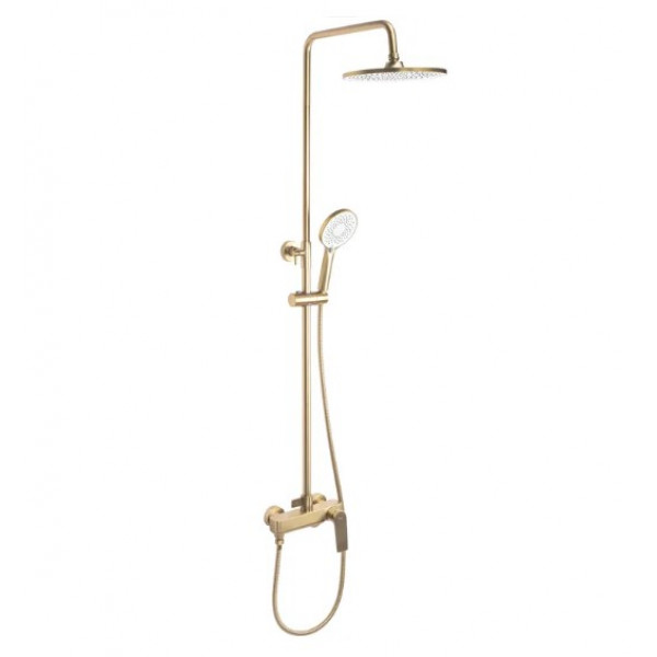 Душевой гарнитур REA  AVALON BRUSHED GOLD матовое золото с изливом