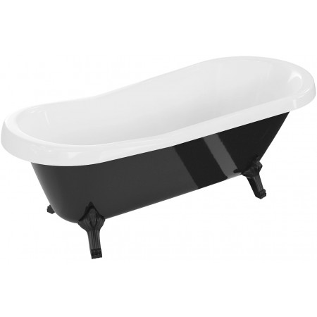 Ванна окрема MEXEN RETRO 150x73 BLACK WHITE акрилова