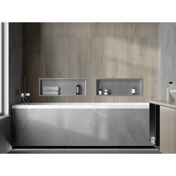 Вбудована полиця MEXEN X-Wall-R 60x20 INOX з обідком