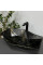 Умывальник (раковина) VBI VENEZIA MARBLE BLACK MATT накладной