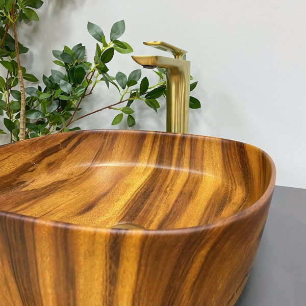 Умывальник (раковина) VBI AREZZO WOOD MATT накладной