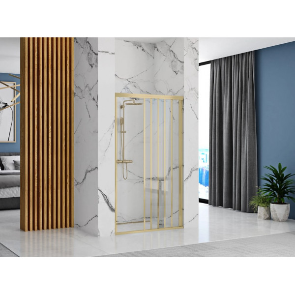 Душевая дверь REA ALEX 100 BRUSHED GOLD