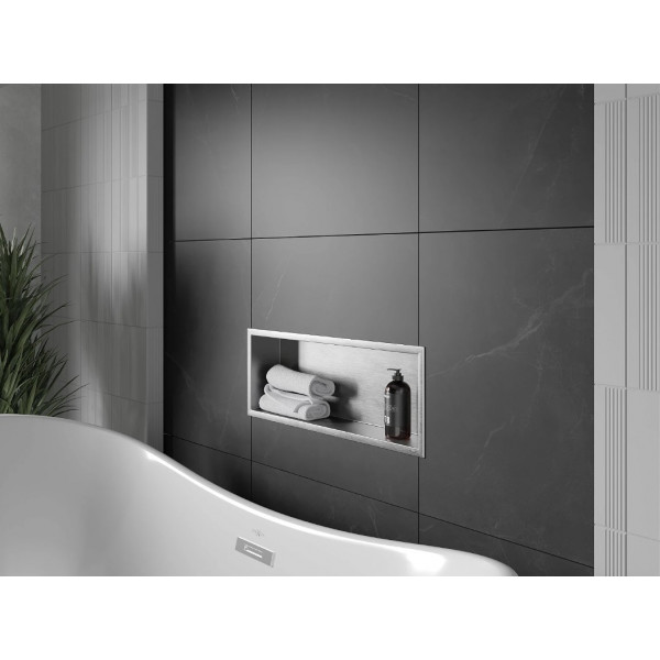 Вбудована полиця MEXEN X-Wall-R 60x20 INOX з обідком