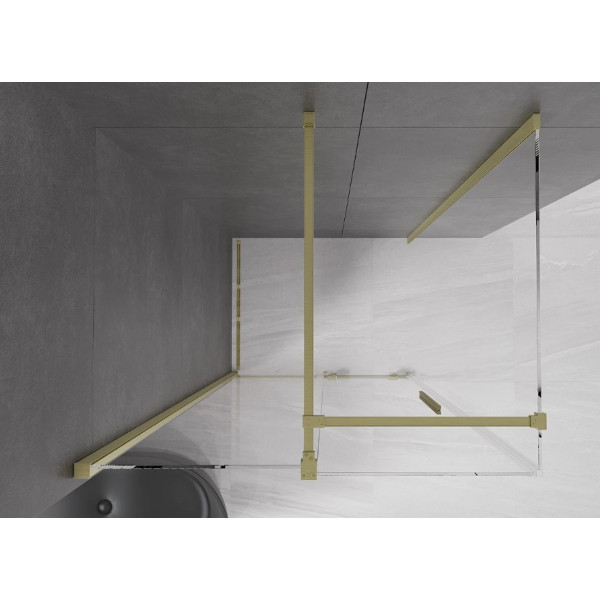 Душова кабіна MEXEN VELAR 110х120 BRUSHED GOLD