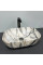 Умывальник (раковина) VBI RAVENNA LIGHT GREY ONYX GLOSSY накладной